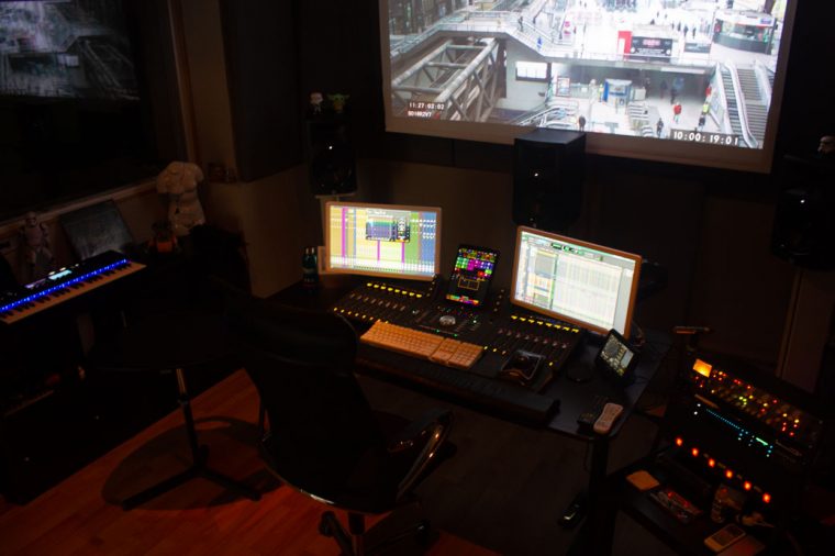 Foley stage session