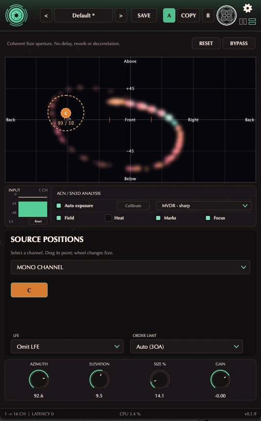 IRIS Spatial Encoder interface
