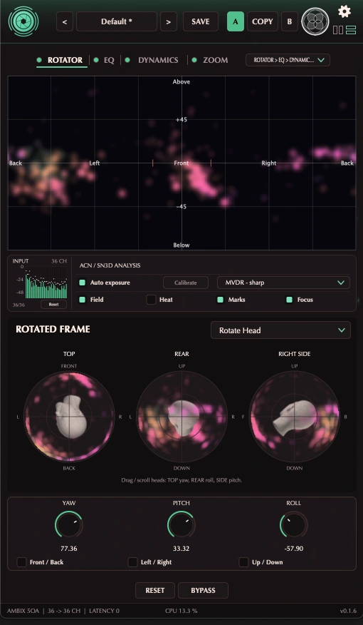 IRIS Spatial Strip interface